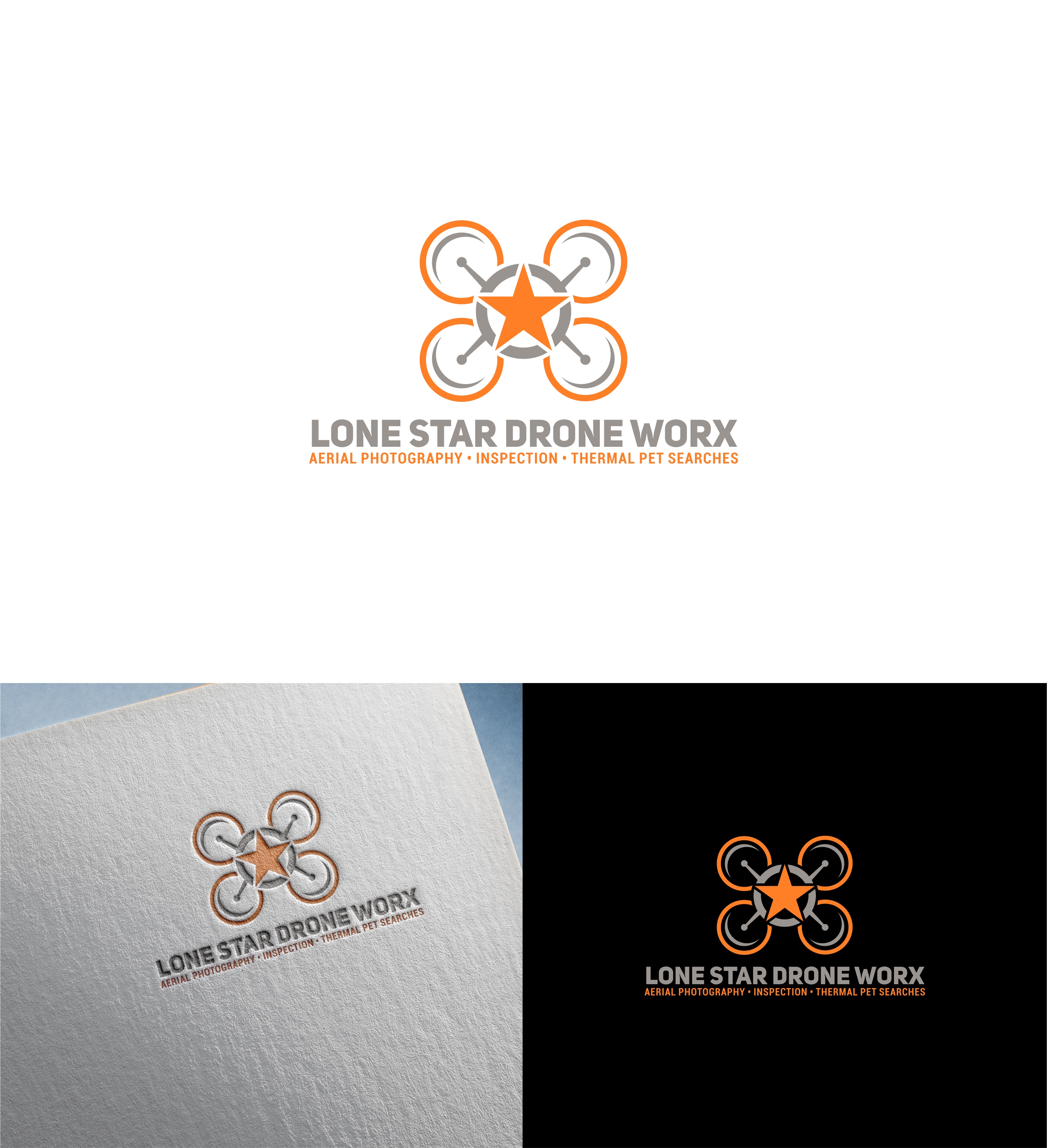 Logo Design by Joenet Jayawarna for LONE STAR DRONE WORX | Design #33397532