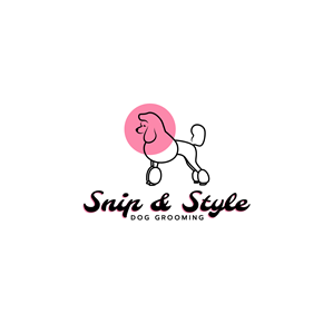 Logo Design by Aljune Castro Designs for Snip & Style Dog Grooming | Design: #33410768