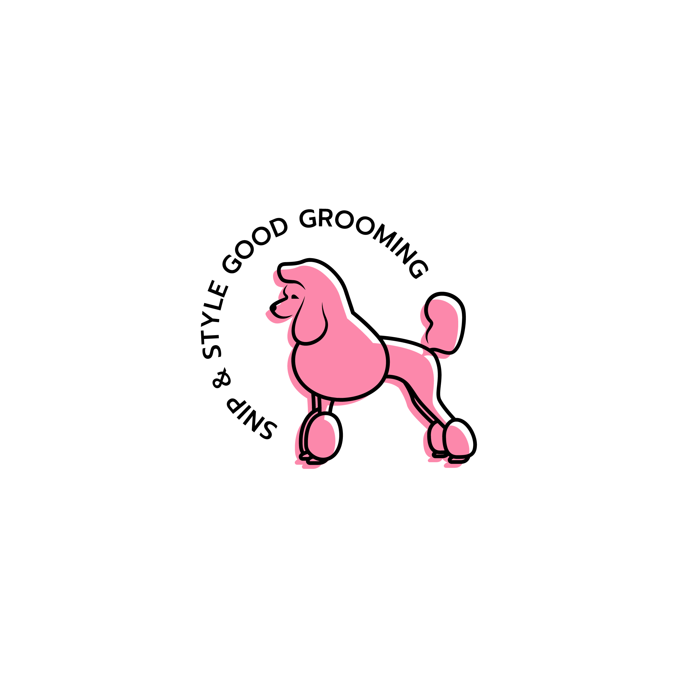 Logo Design by Aljune Castro Designs for Snip & Style Dog Grooming | Design #33410807