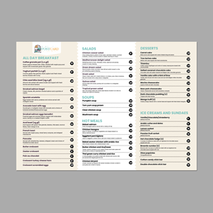 Menu Design by GraphicMonster