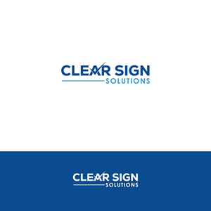 Logo Design by Rueell Artss for Clear Sign Solutions | Design: #33448837