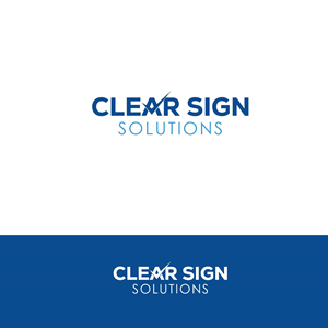 Logo Design by Rueell Artss for Clear Sign Solutions | Design: #33448838