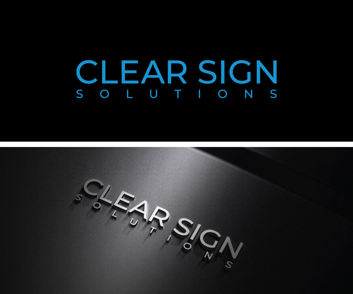 Design de Logo par Adi Graphics pour Clear Sign Solutions | Design #33421025
