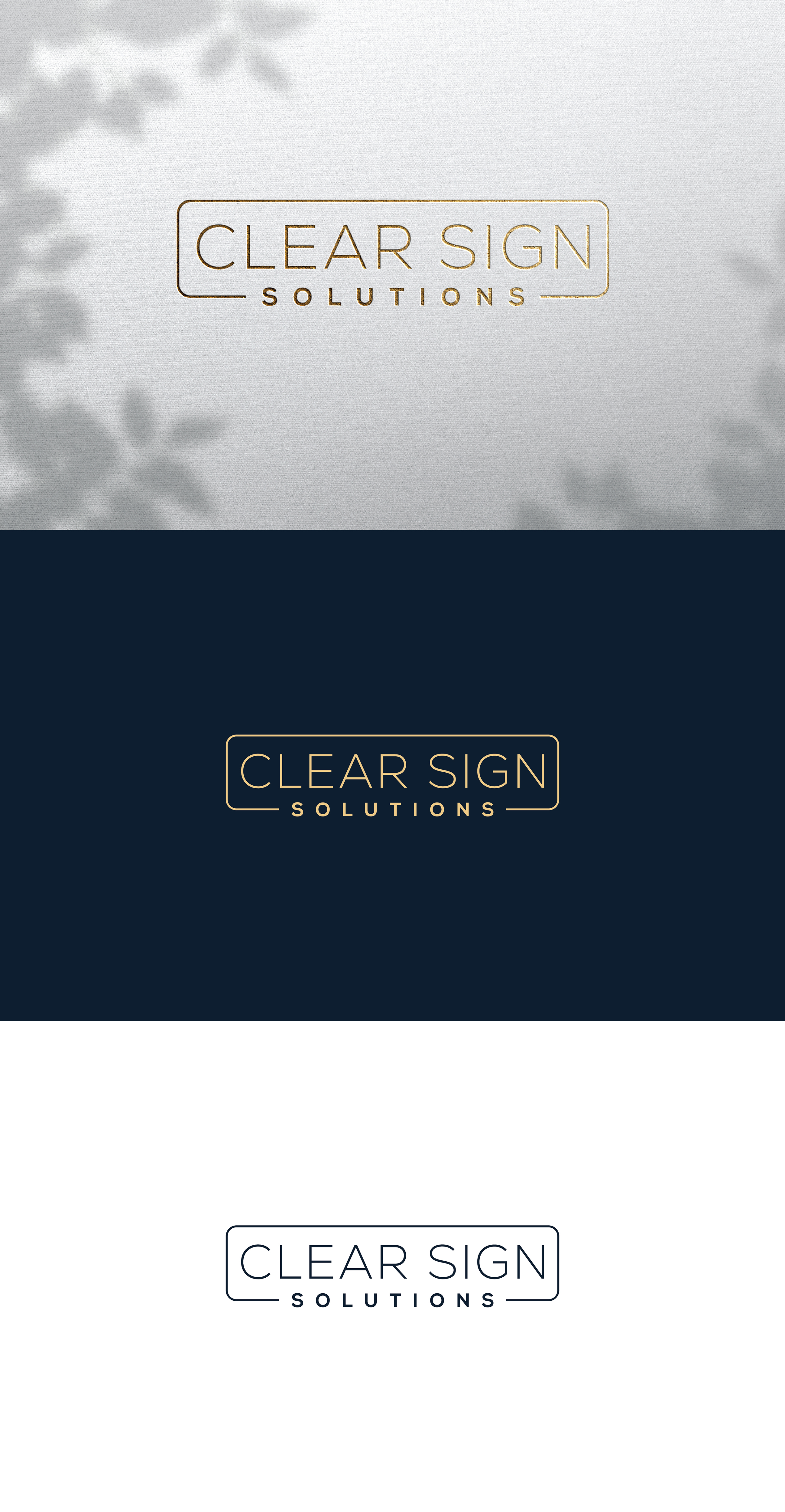 Logo Design by Ally Mac for Clear Sign Solutions | Design #33455253