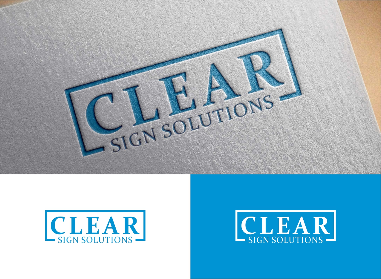 Logo Design by GI ART for Clear Sign Solutions | Design #33454510