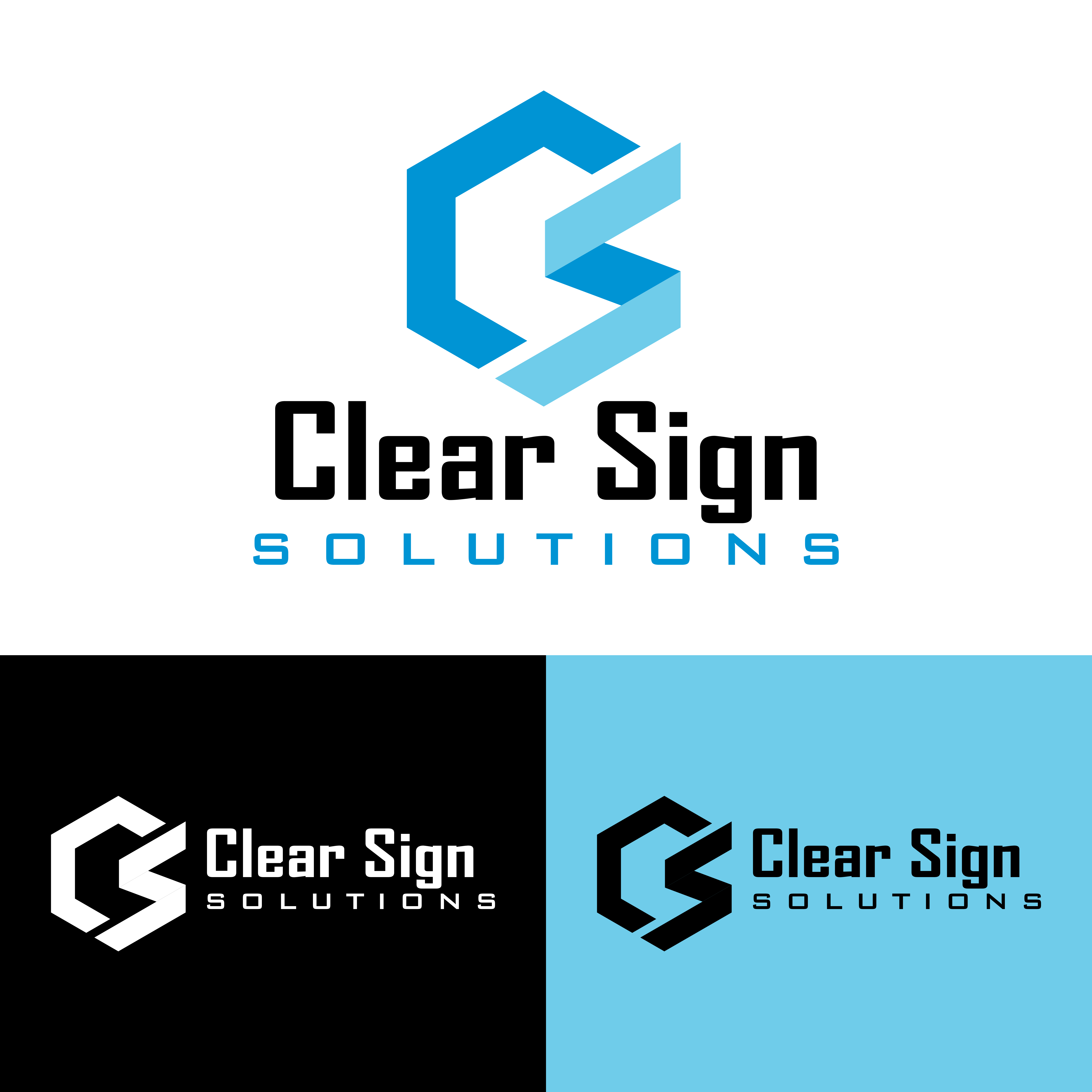 Logo Design by Maman Chupenk for Clear Sign Solutions | Design #33453857