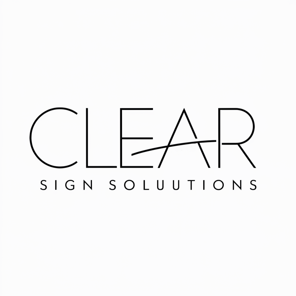 Logo Design by Ar_nisam_usman for Clear Sign Solutions | Design #33453053