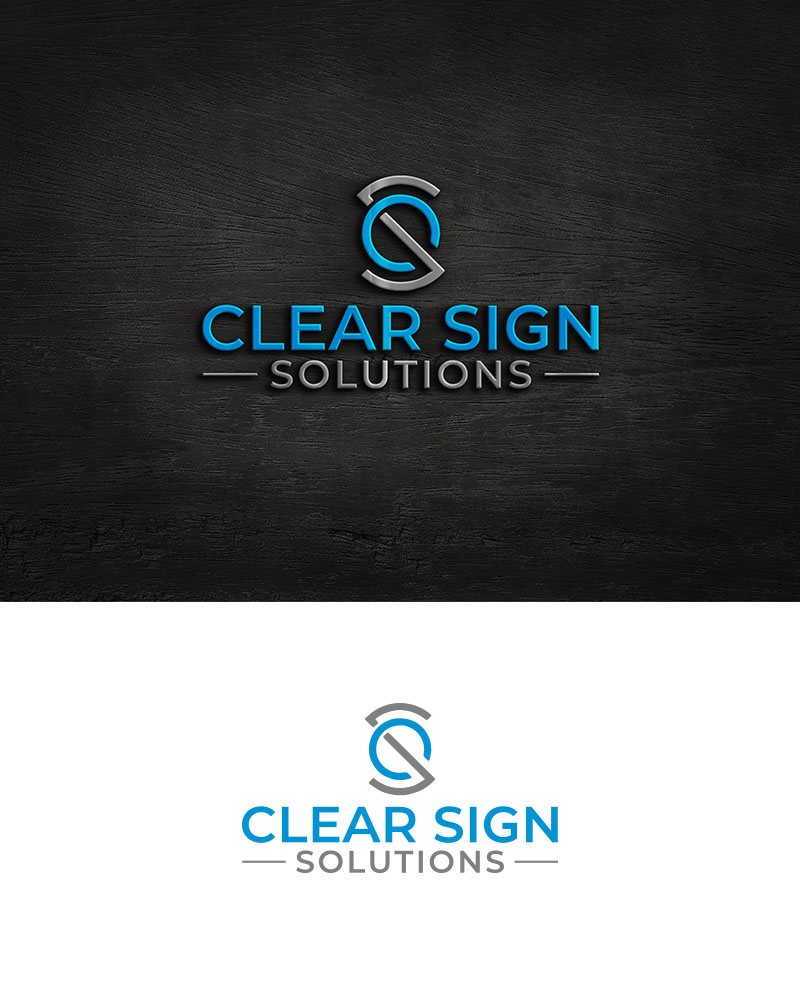 Design de Logo par Riya.Designs pour Clear Sign Solutions | Design #33417294