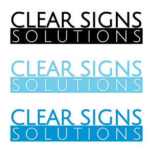 Logo Design by Chas Designs for Clear Sign Solutions | Design: #33448668