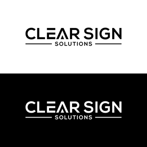 Logo Design by 16surya for Clear Sign Solutions | Design: #33412188