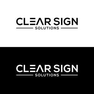 Logo Design by 16surya for Clear Sign Solutions | Design: #33412189