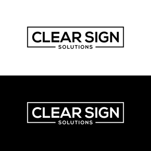 Logo Design by 16surya for Clear Sign Solutions | Design: #33412190