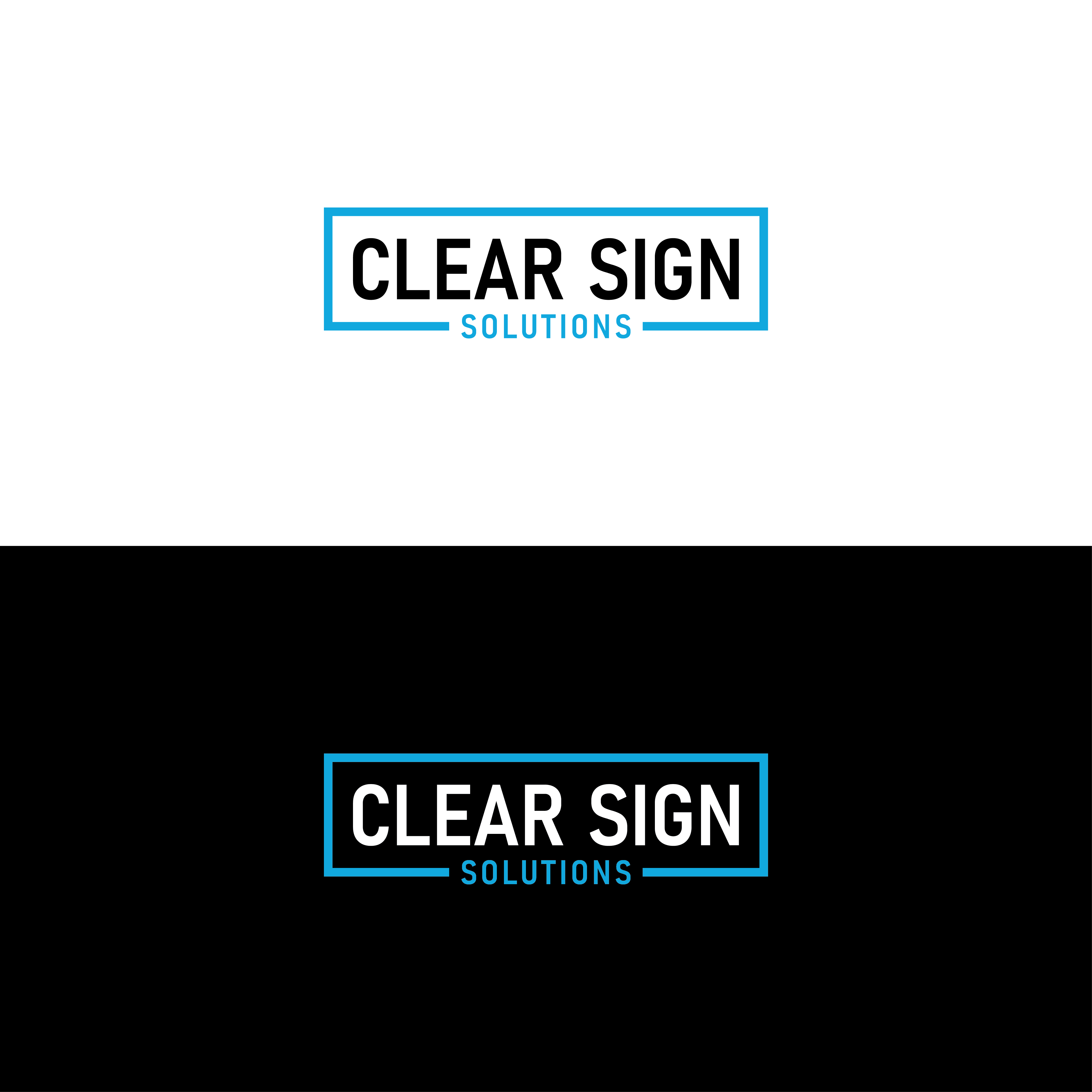 Logo Design by The Vectorize  for Clear Sign Solutions | Design #33424809