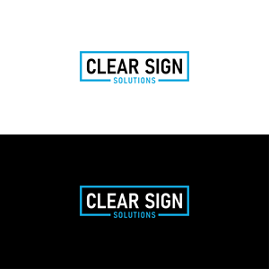Logo Design by The Vectorize  for Clear Sign Solutions | Design: #33424809