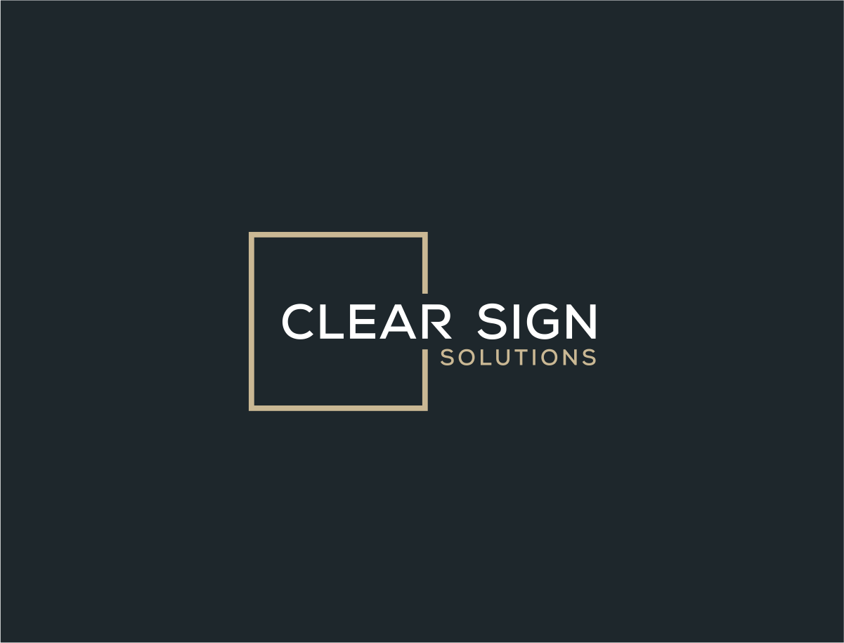 Logo-Design von Uniiqo für Clear Sign Solutions | Design #33414746