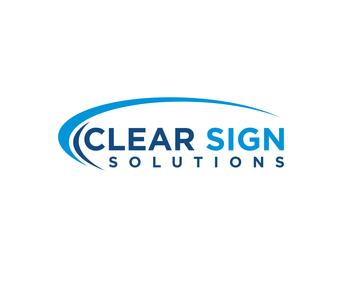 Logo Design by gogastudio for Clear Sign Solutions | Design #33456094