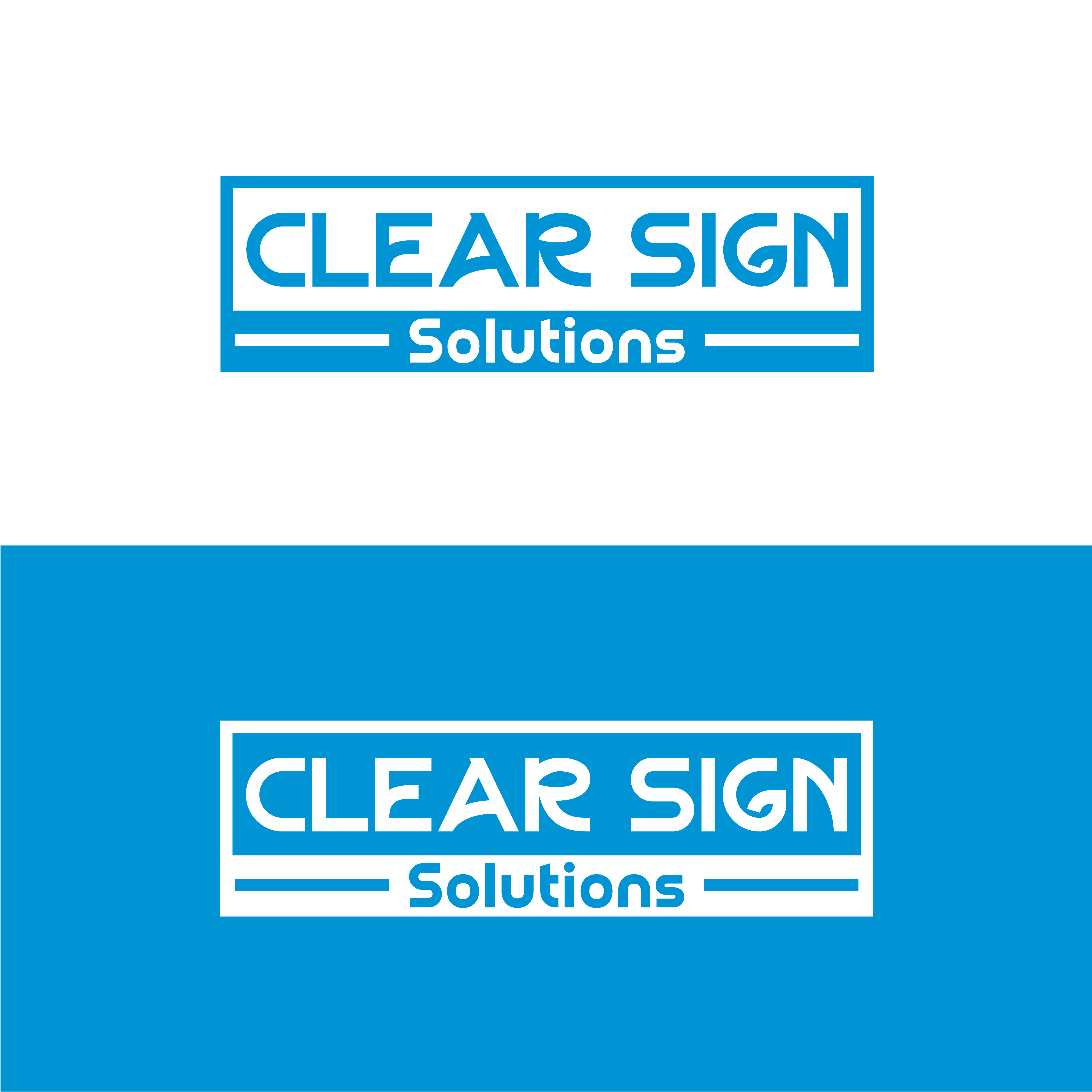 Logo-Design von salmanogd für Clear Sign Solutions | Design #33414187