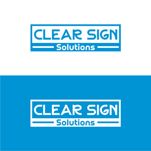 Logo Design by salmanogd for Clear Sign Solutions | Design: #33414187