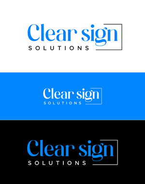 Design de Logo par debdesign pour Clear Sign Solutions | Design : #33416340