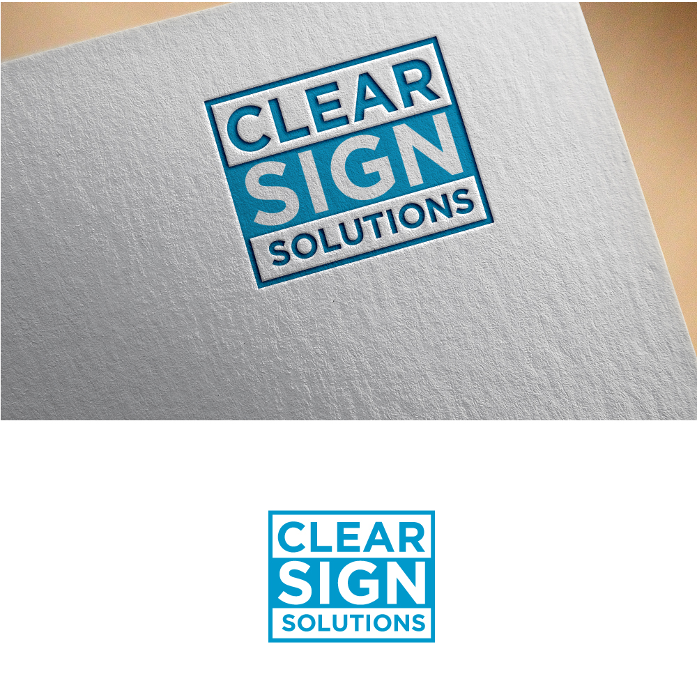 Logo Design by Anekaa for Clear Sign Solutions | Design #33415298