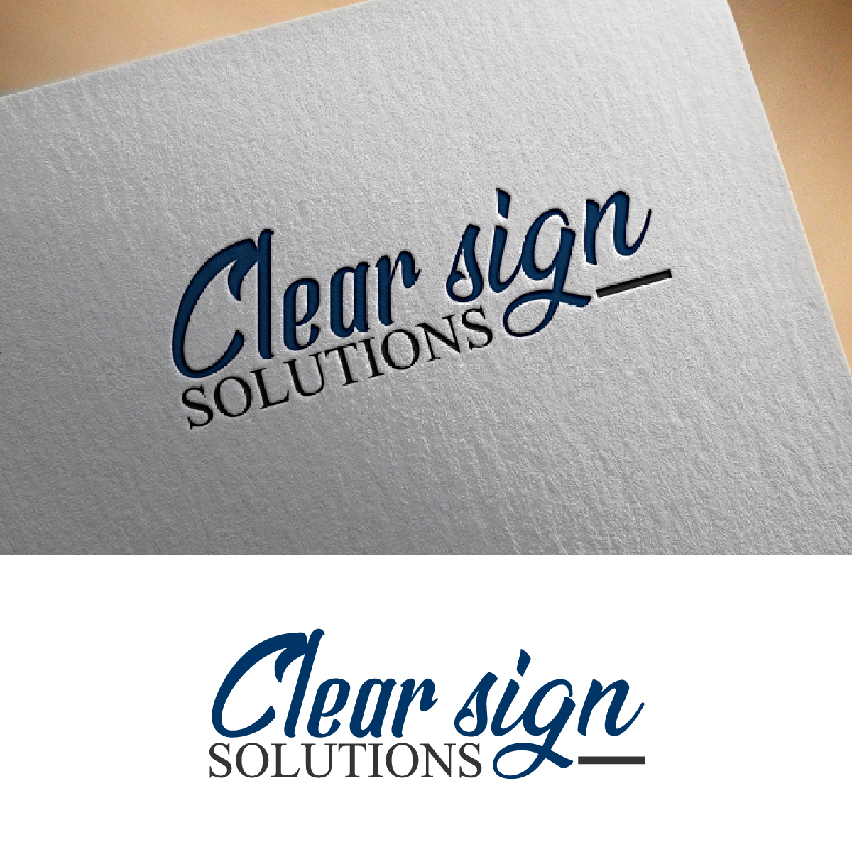 Logo Design by fly  design for Clear Sign Solutions | Design #33418958