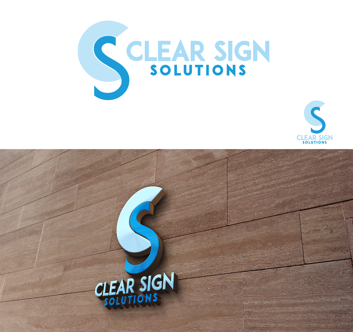 Logo Design by patriciaparadesign for Clear Sign Solutions | Design #33455555
