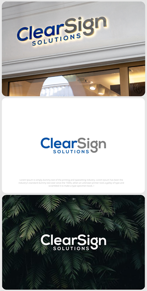 Logo Design by SigmaStudio for Clear Sign Solutions | Design: #33423180