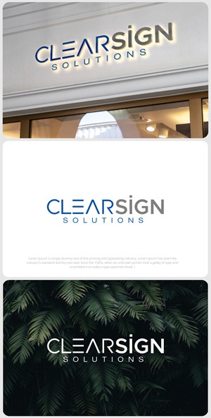 Logo Design by SigmaStudio for Clear Sign Solutions | Design: #33423182