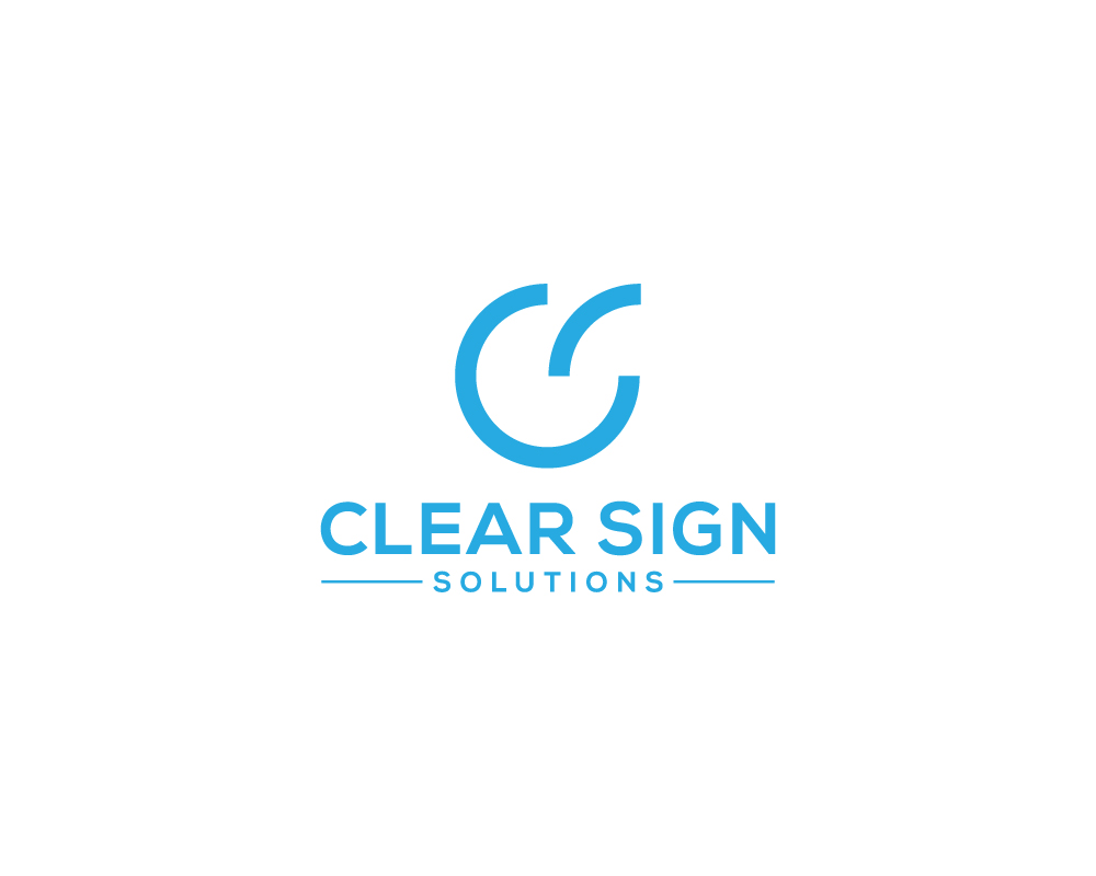 Logo Design by Janna Design for Clear Sign Solutions | Design #33416265