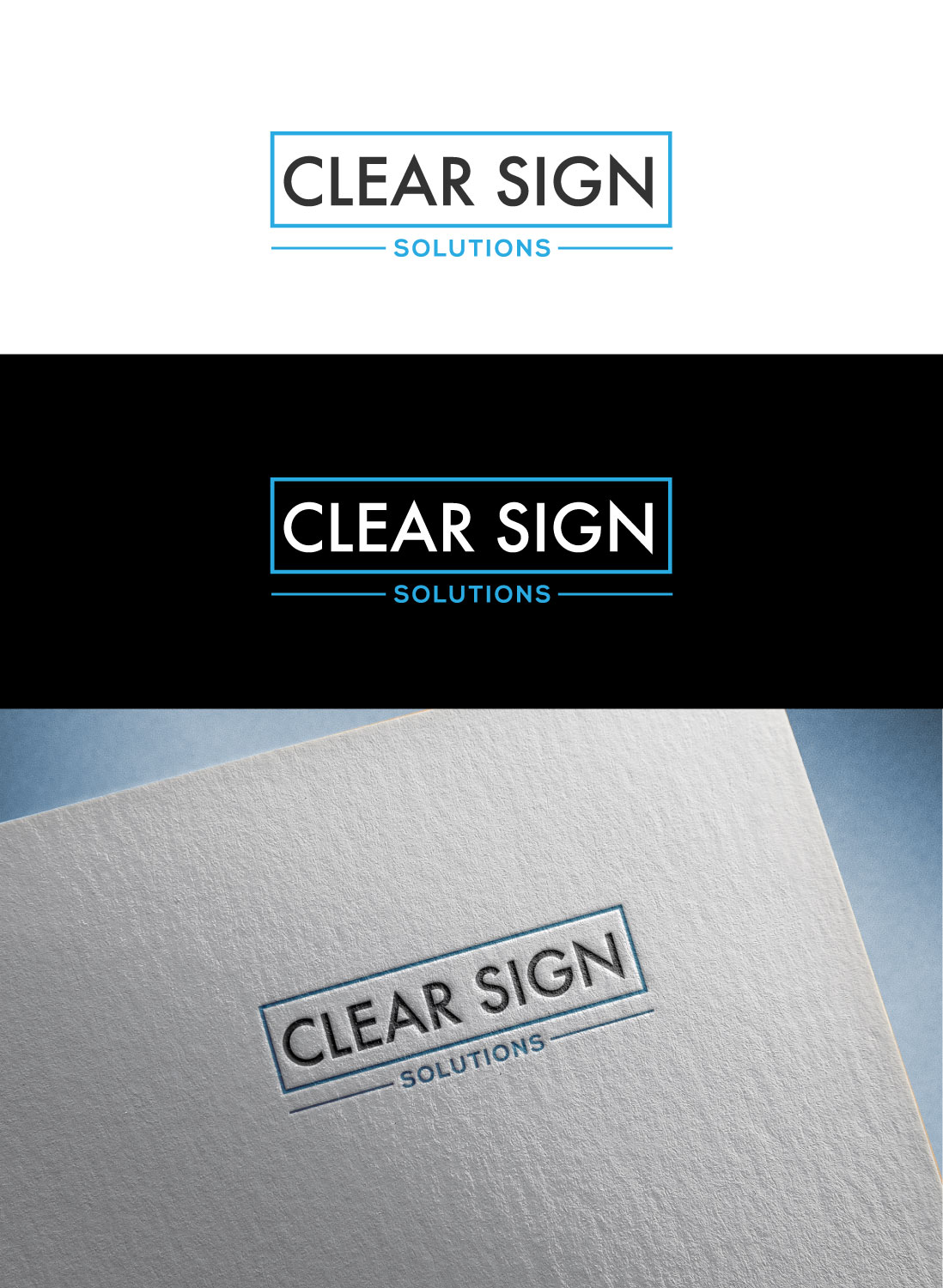 Logo Design by flora.c design for Clear Sign Solutions | Design #33416771