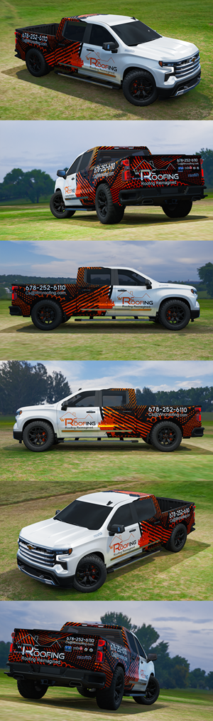 Car Wrap Design by Panji A. for Whitaker Roofing | Design: #33433893