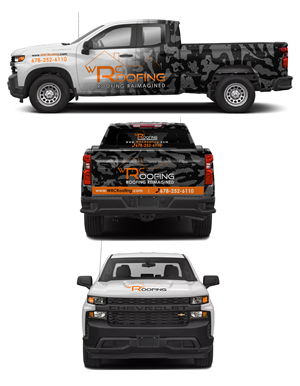 Car Wrap Design by AZ_Studio for Whitaker Roofing | Design: #33419313