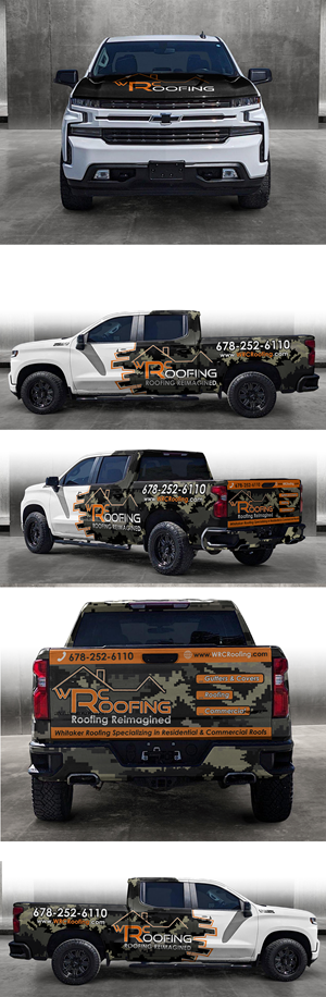 Car Wrap Design by AZ_Studio for Whitaker Roofing | Design #33429559