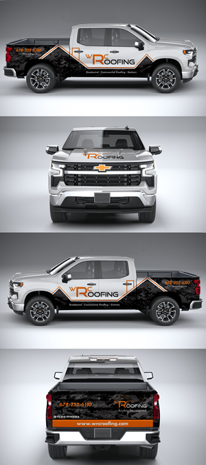 Car Wrap Design by ANGGI MAULANA PRAKOSO for Whitaker Roofing | Design #33420398