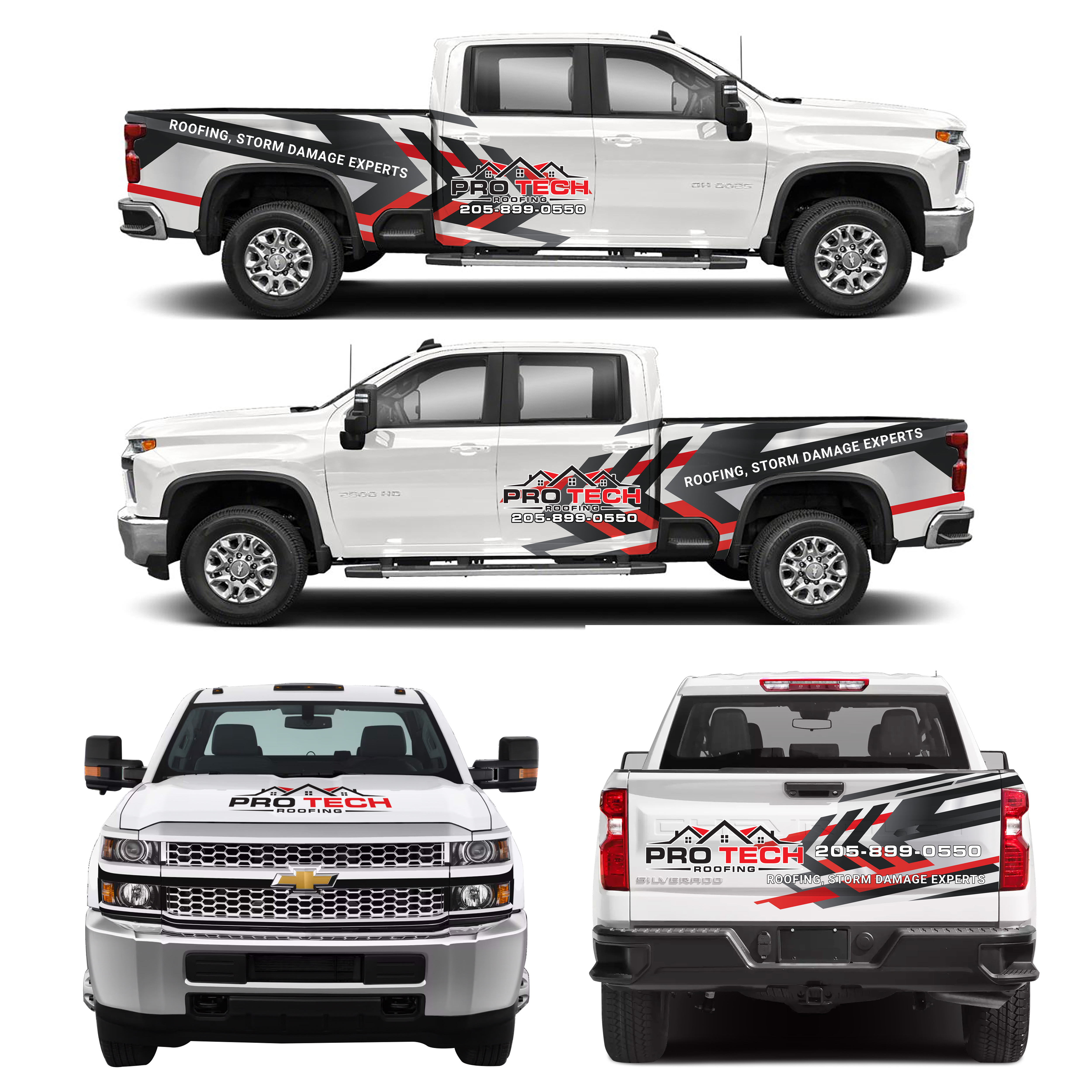 Diseño de Rotulación de Vehículo por aicreativeman para Whitaker Roofing | Diseño #33425892
