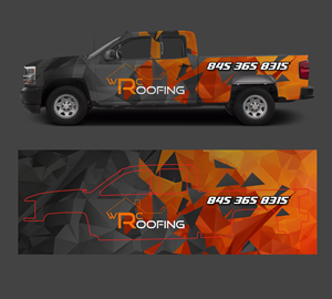 Car Wrap Design by 123graphics for Whitaker Roofing | Design #33419165