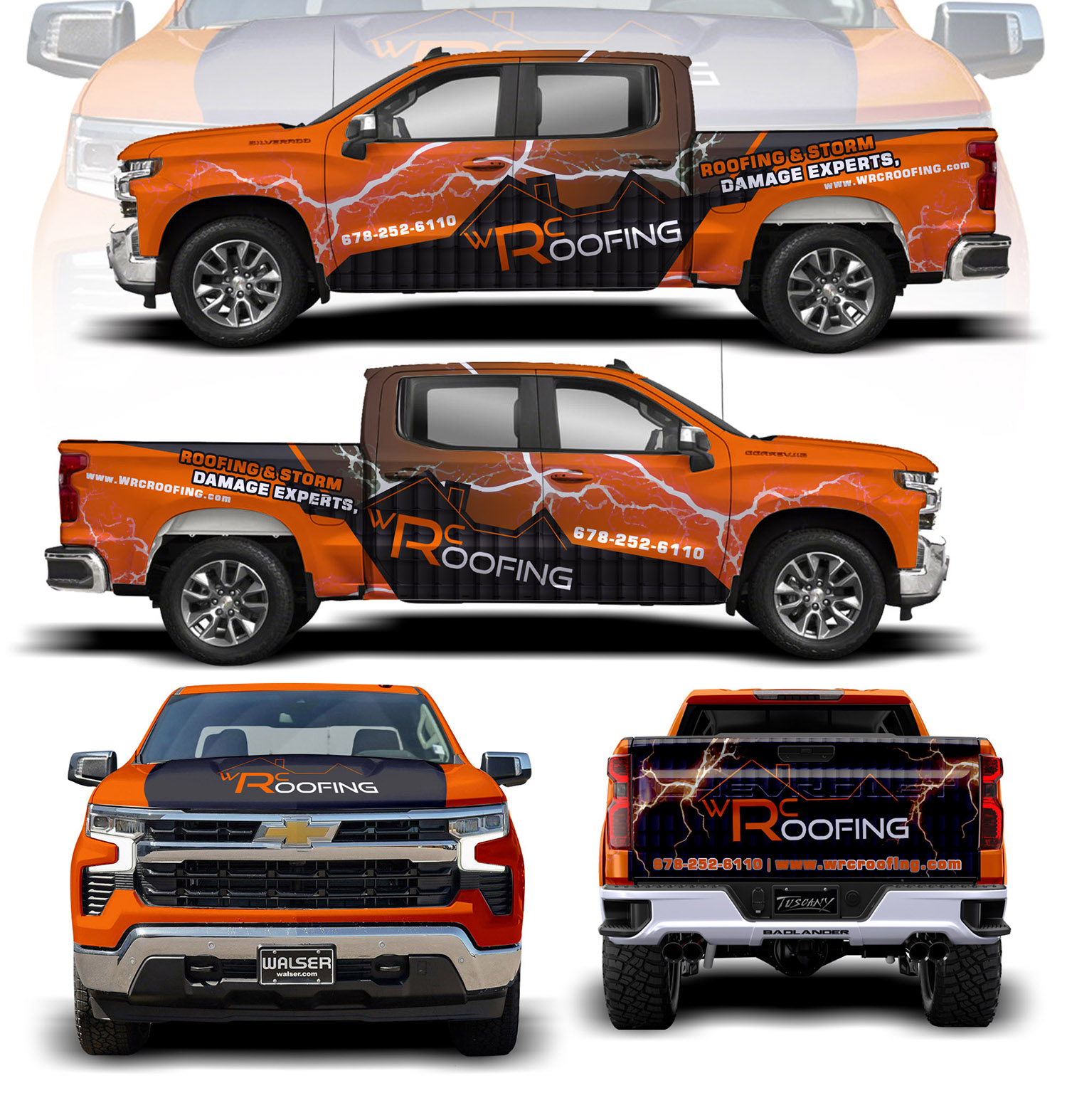 Car Wrap Design by websmartusa for Whitaker Roofing | Design #33418570