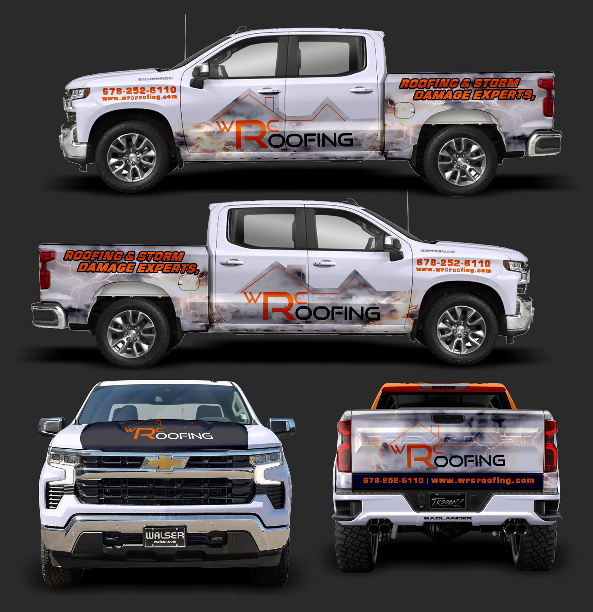 Car Wrap Design by websmartusa for Whitaker Roofing | Design #33425037