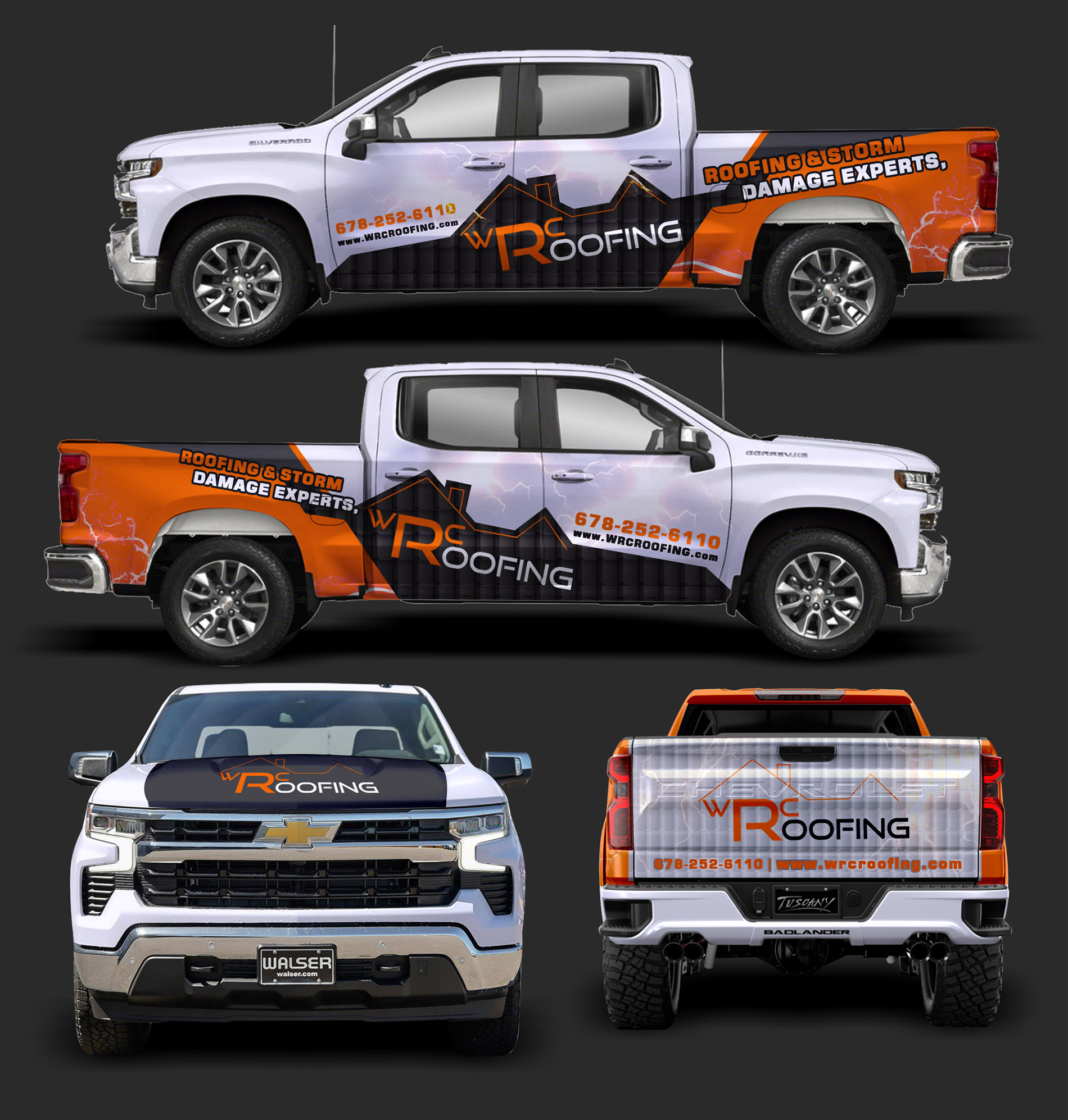Car Wrap Design by websmartusa for Whitaker Roofing | Design #33425064