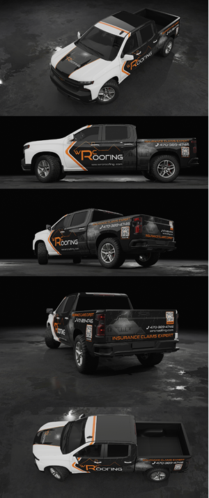 Car Wrap Design by Wrapcia for Whitaker Roofing | Design: #33468081