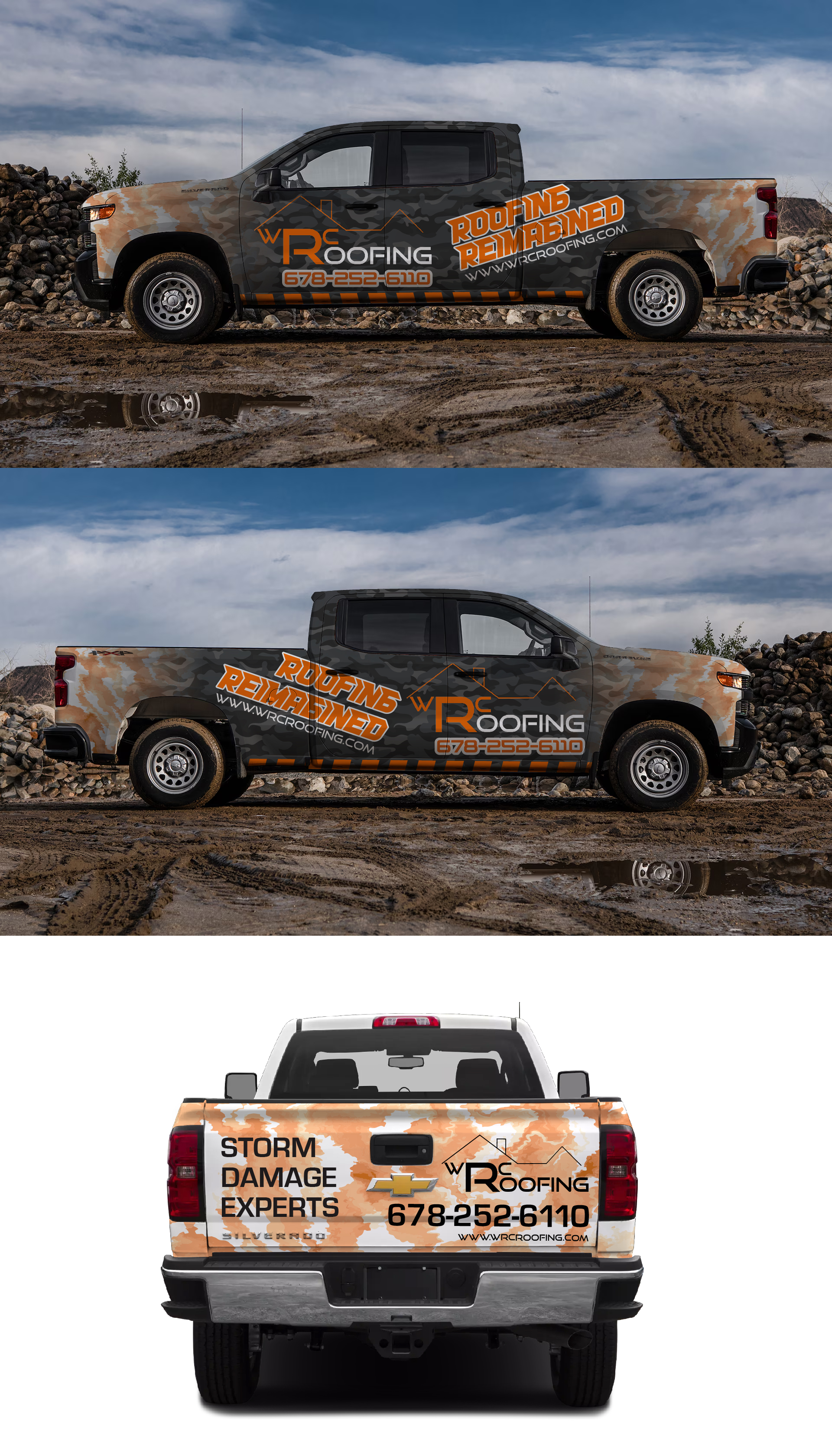 Car Wrap Design by Shumaila Kiran for Whitaker Roofing | Design #33419114