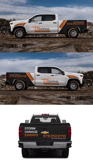 Car Wrap Design by Shumaila Kiran for Whitaker Roofing | Design: #33419115