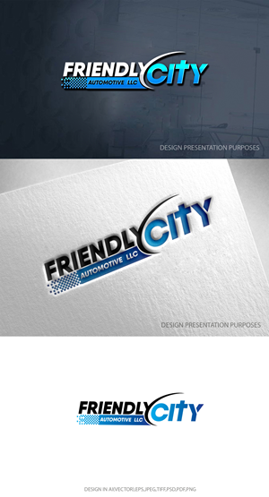 Logo-Design von zebronicgraphic für Friendly City Automotive LLC | Design: #33426861