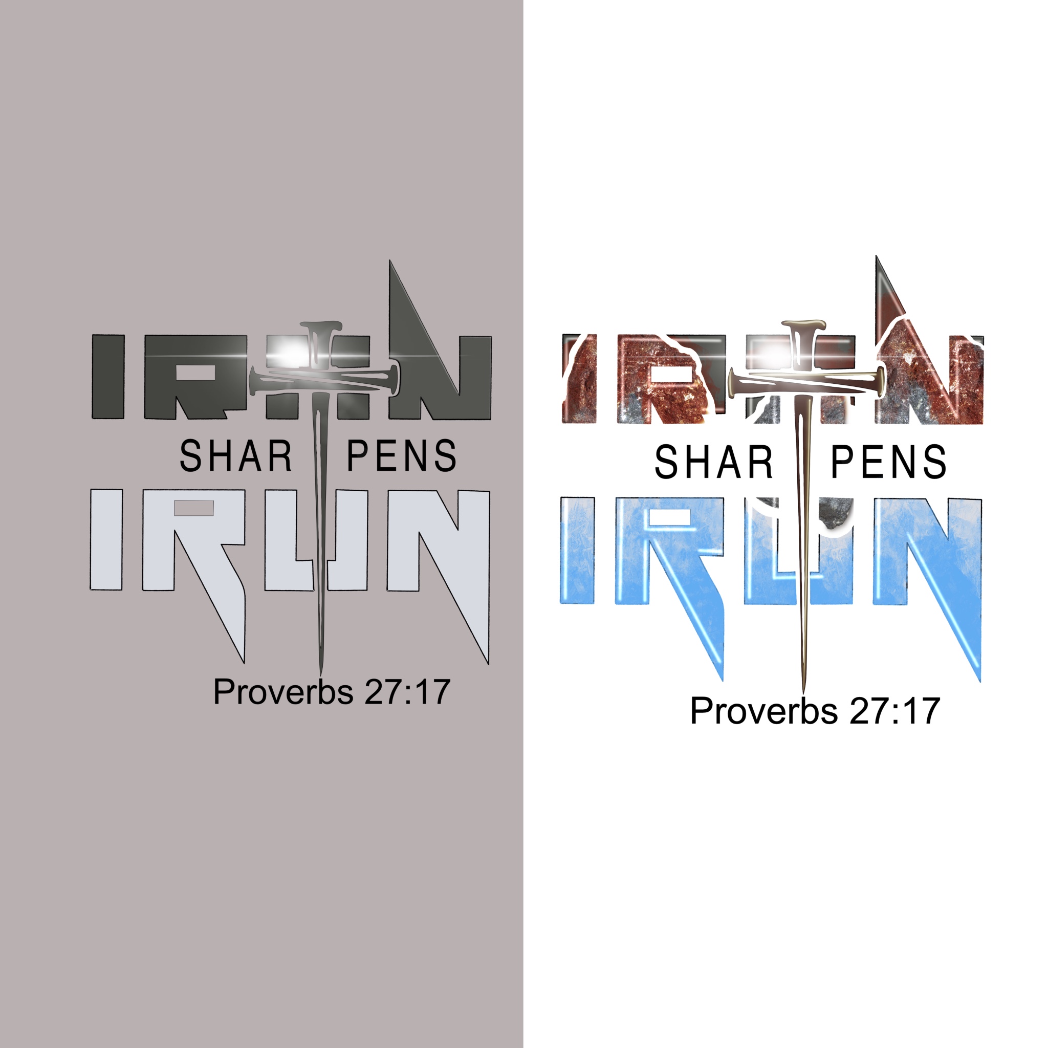 Logo Design by arneilynae for Iron Sharpens Iron Entertainment Group | Design #33435506
