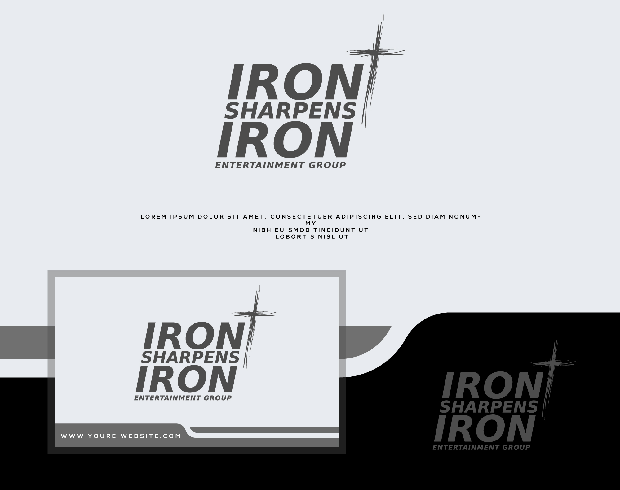Logo Design by 100%design for Iron Sharpens Iron Entertainment Group | Design #33417409