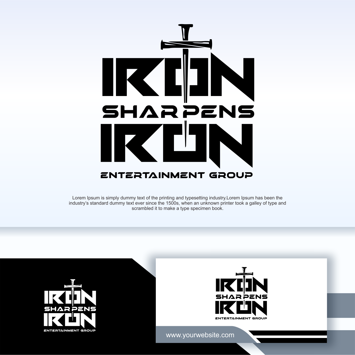 Logo Design by Apache Kretek for Iron Sharpens Iron Entertainment Group | Design #33426993