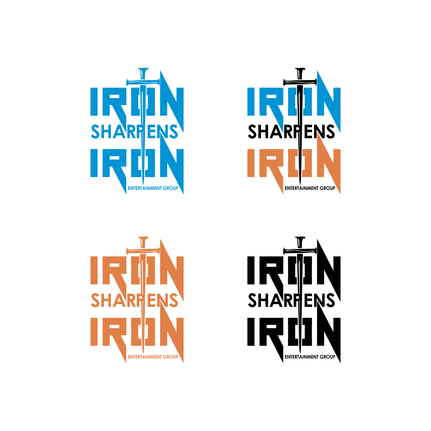 Logo Design by abidzar for Iron Sharpens Iron Entertainment Group | Design #33423010
