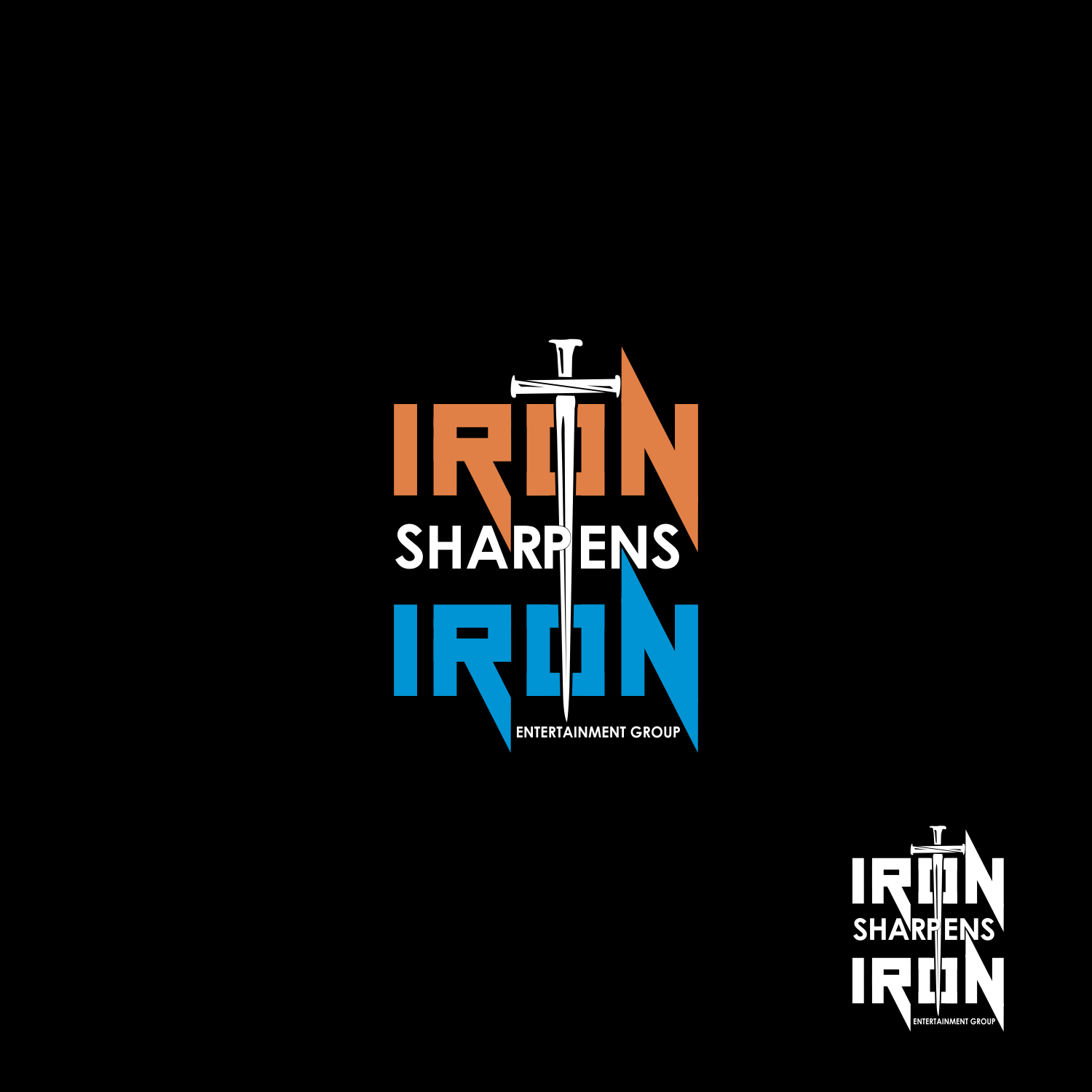 Diseño de Logo por abidzar para Iron Sharpens Iron Entertainment Group | Diseño #33423106