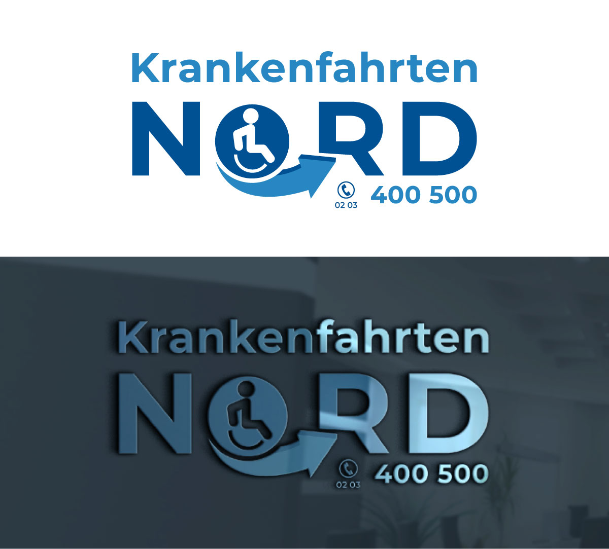 Logo Design by Mejbaul Hasan for Krankenfahrten Nord GmbH | Design #33425911