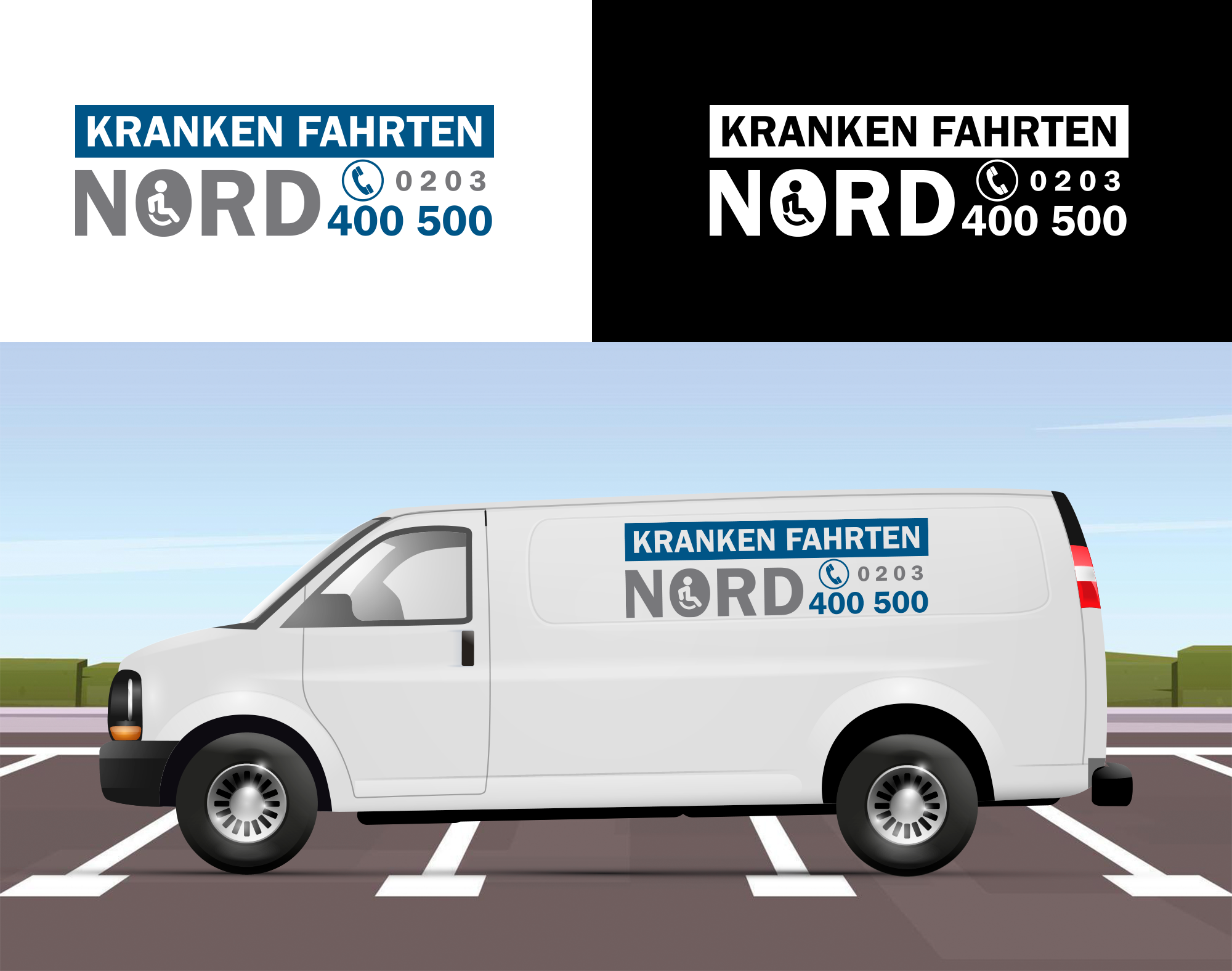 Logo Design by RA-bica for Krankenfahrten Nord GmbH | Design #33432594